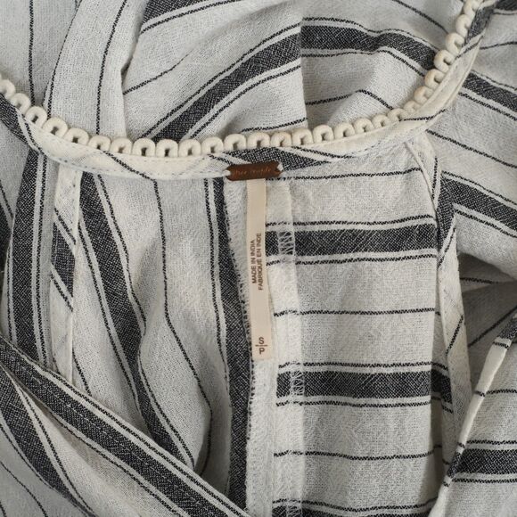 Free people Free-est Wowza Midi Dress Mixed Striped Printed Cotton S New 283606 - Picture 8 of 8